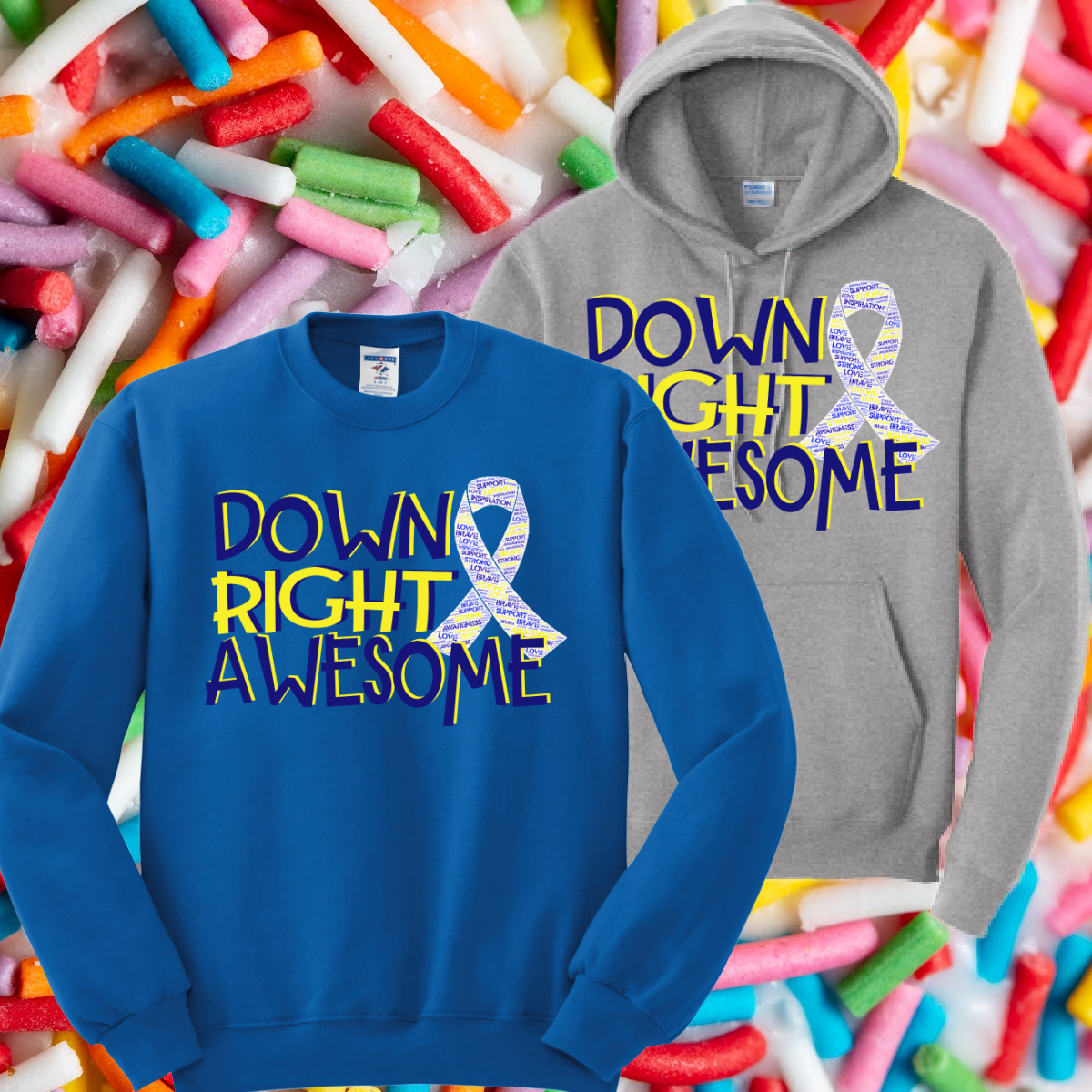 Down Right Awesome Sweatshirt (Youth & Adult)