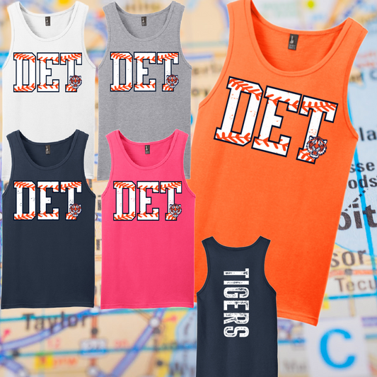 Detroit Baseball D E T - Unisex Tank