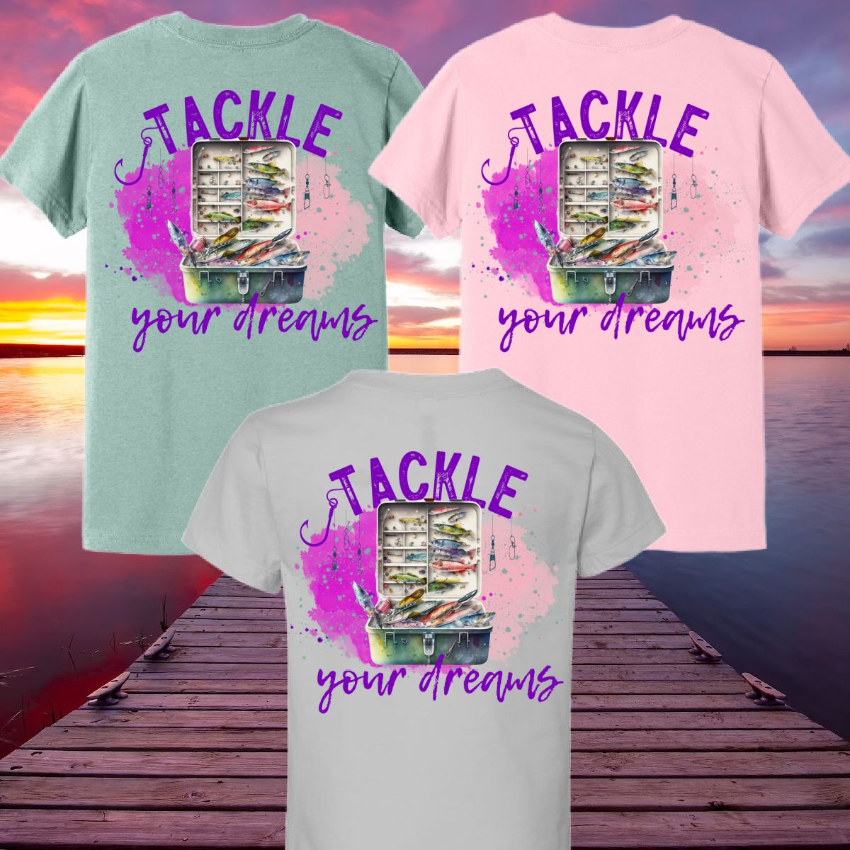 Great Lakes Girls - Tackle Your Dreams Premium Tee (Toddler, Youth & Adult)