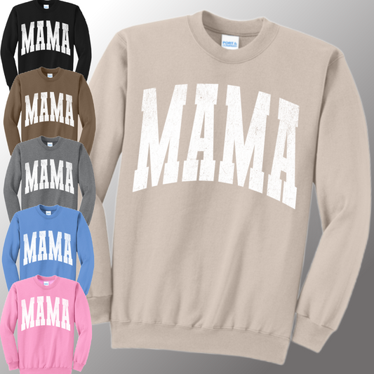 Distressed Mama Basic Sweatshirt (Adult)