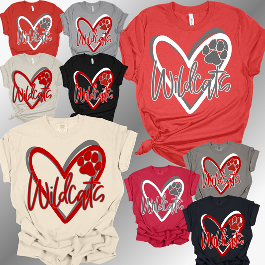 Handy Wildcats - Heart Tee (Adult)