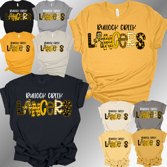 Bullock Creek Lancers - Spirit Font Tee (Adult)