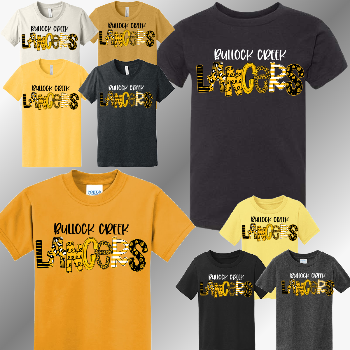 Bullock Creek Lancers - Spirit Font Tee (Youth)