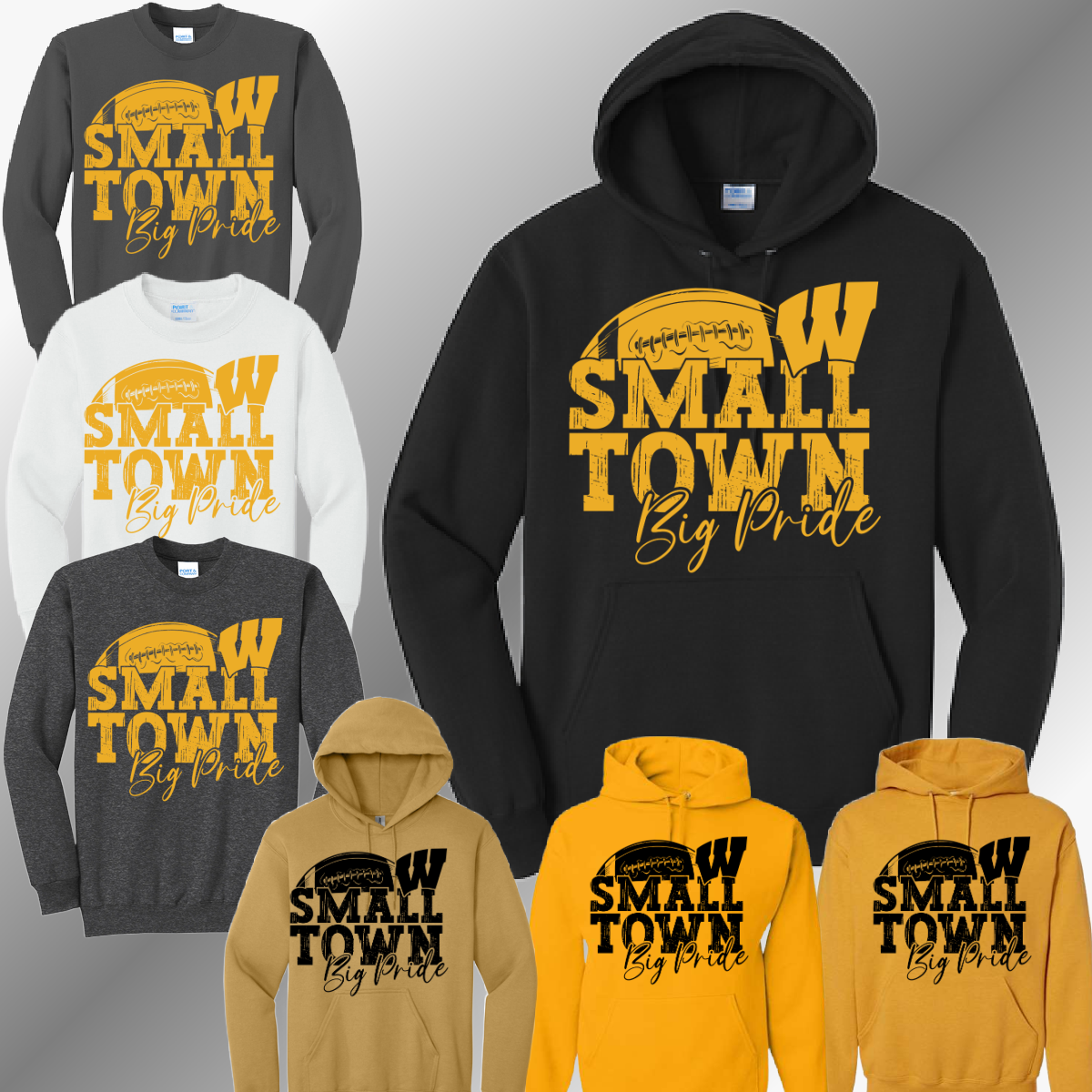 Western Warriors - Small Town Big Pride Football Basic Sweatshirt (Adult)