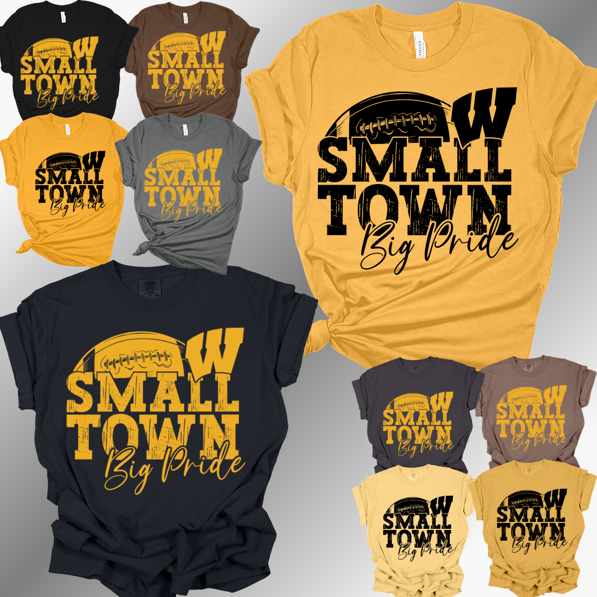 Western Warriors - Small Town Big Pride Football Tee
