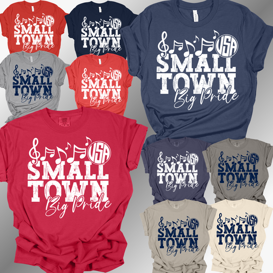 Unionville Sebewaing USA Patriots - Small Town Big Pride Band Tee