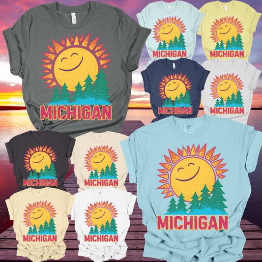 Michigan - Sunshine Smiles Tee (Adult)