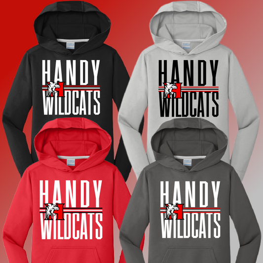 Handy Wildcats - School Name Dri Fit Hoodie (Youth)