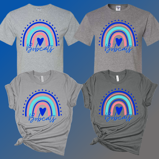 McAlear Sawden Bobcats - Rainbow Short Sleeve Tee