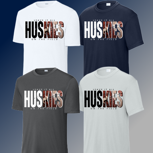 Hemlock Huskies - Leave It All On The Field Football Dri Fit Tee (Youth)