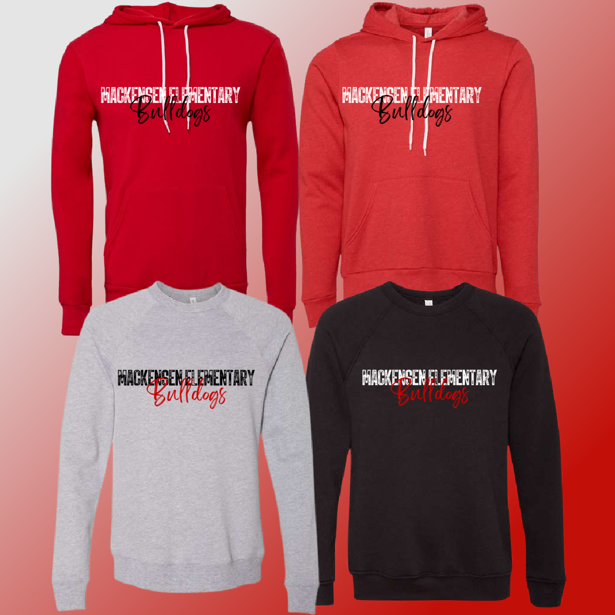 Mackensen Elementary  - Simple Stamped Premium Sweatshirt - MADE TO ORDER/TWO WEEKS