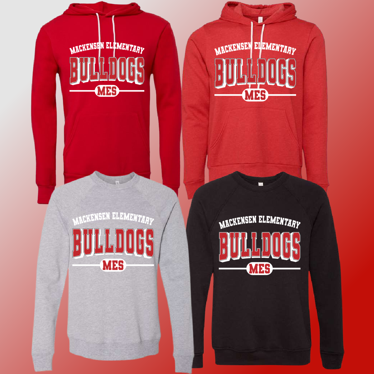 Mackensen Elementary  - Varsity Mascot Premium Sweatshirt - MADE TO ORDER/TWO WEEKS
