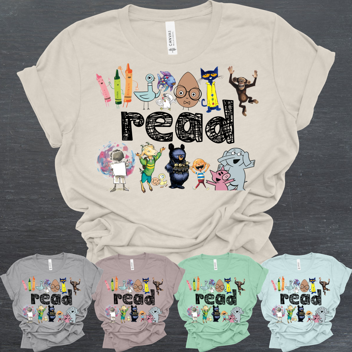 READ Preschool Book Characters - Bella Tee (Adult)