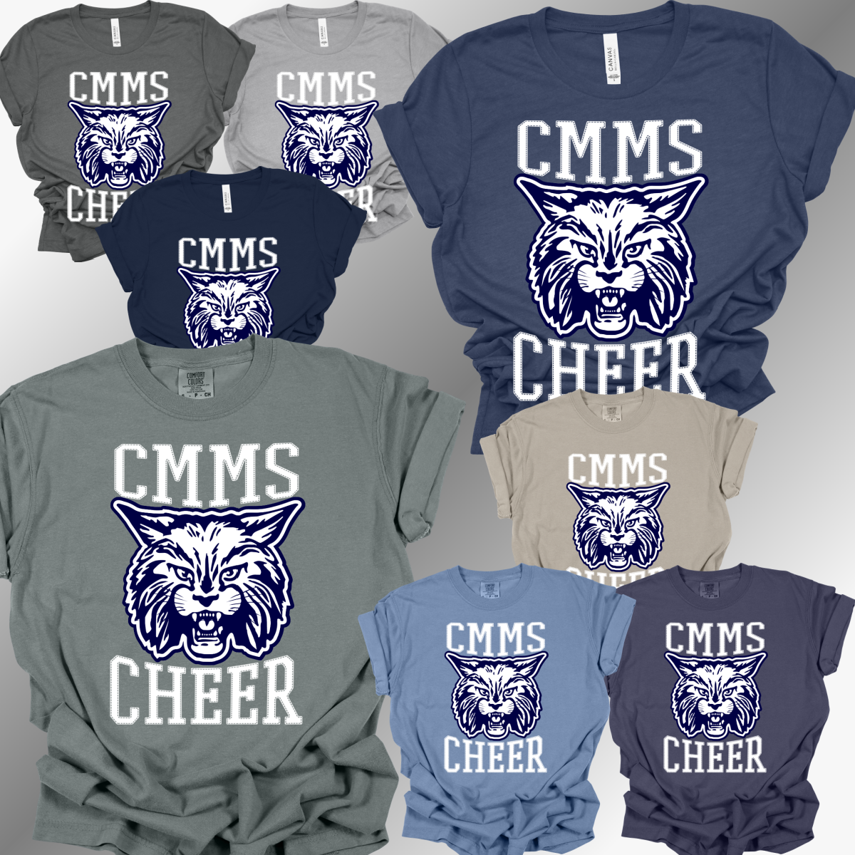 Bobcat Cheer - CMMS Center Mascot Tee (Adult)