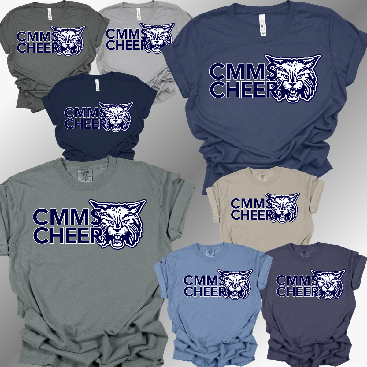 Bobcat Cheer - CMMS Cheer Tee (Adult)