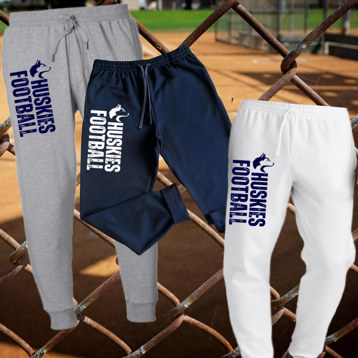 Hemlock Huskies - Football Vertical Wording Joggers (Adult)