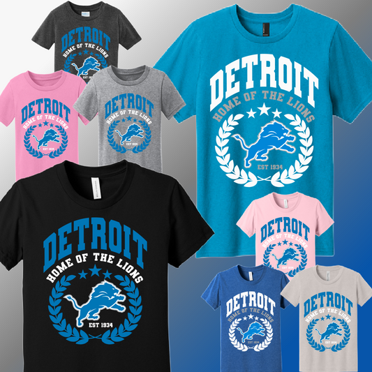 Detroit Football Home Of The - Youth Tee