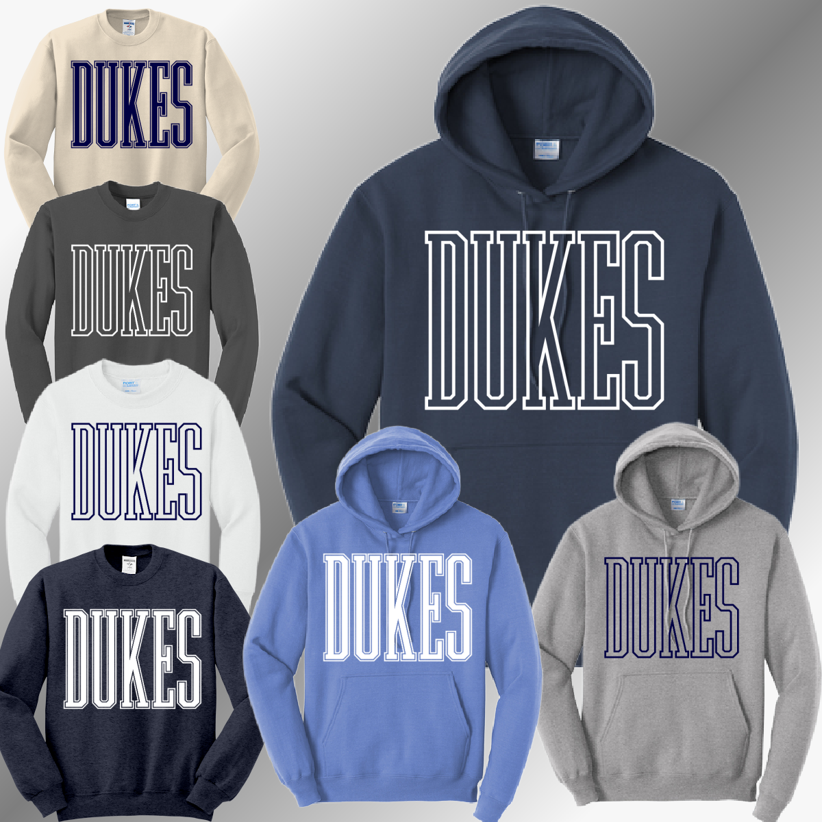 Garber Dukes - Simple Tall Font Basic Sweatshirt (Adult)