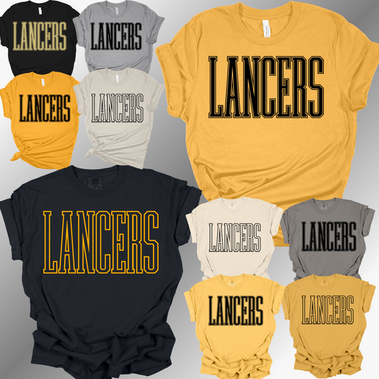 Bullock Creek Lancers - Tall Font Tee (Adult)
