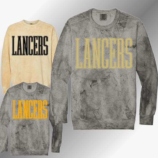 Bullock Creek Lancers - Tall Font Color Blast Crewneck (Adult)