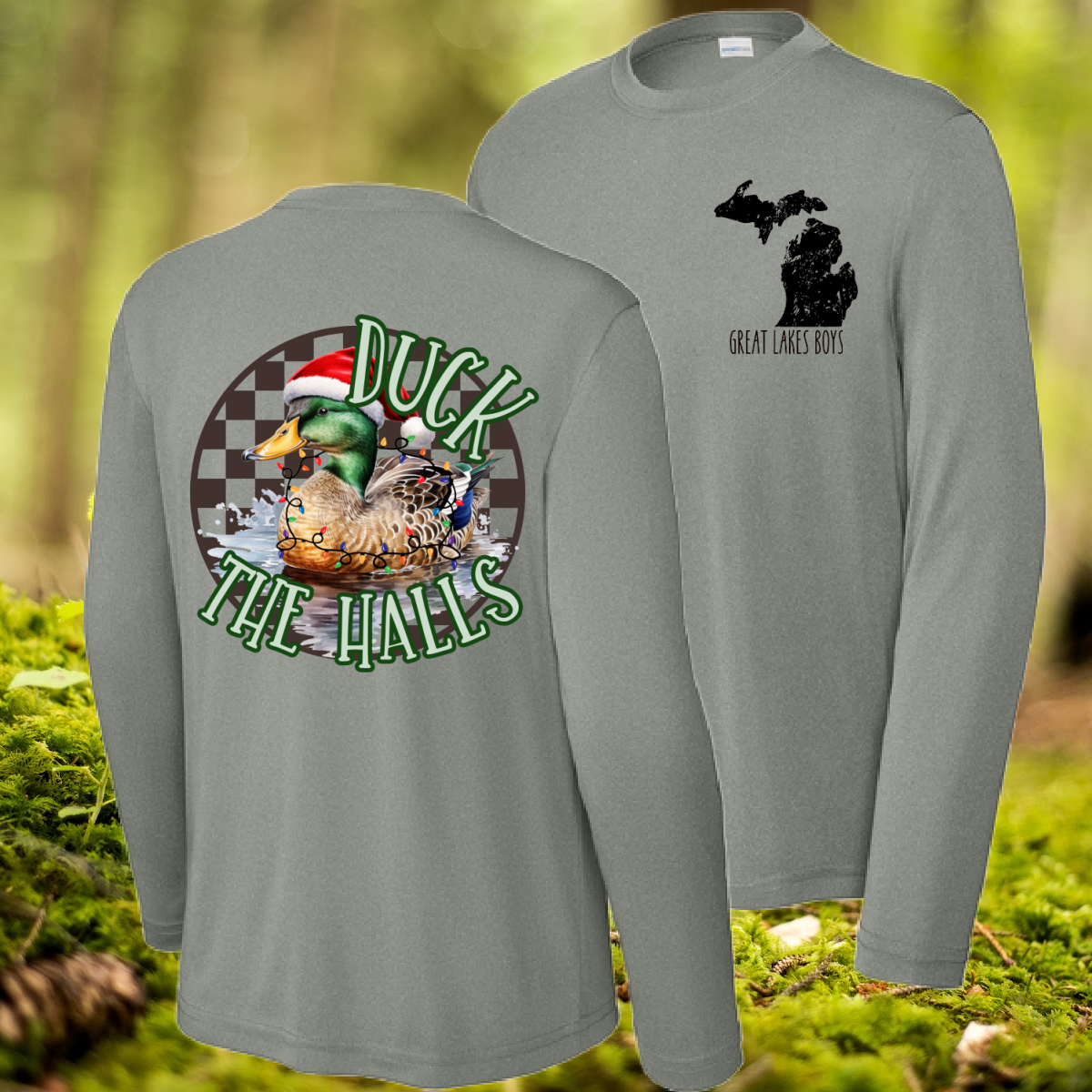 Great Lakes Boys - Duck The Halls Long Sleeve Performance Tee (Youth & Adult)