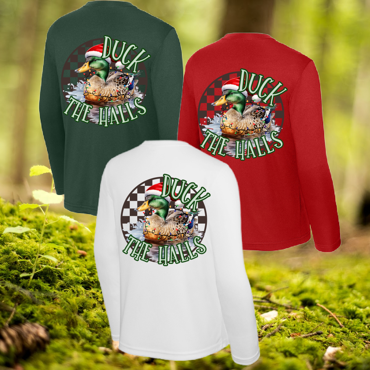 Great Lakes Boys - Duck The Halls Long Sleeve Performance Tee (Youth & Adult)