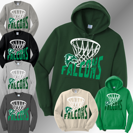 Freeland Falcons - Basketball Basic Sweatshirt (Adult)