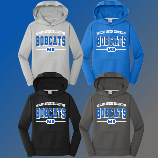McAlear Sawden Bobcats - Varsity Mascot Performance Hoodie
