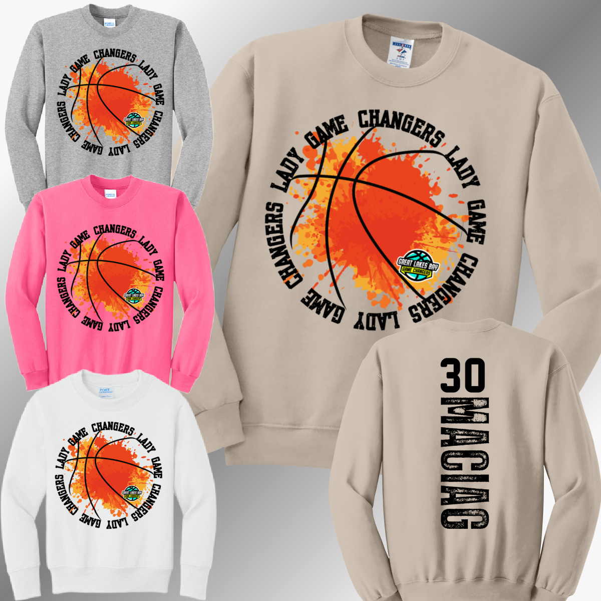 GLB LADY Game Changers - Splatter Basketball Sweatshirt (Adult)