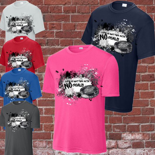 Life Is Better With No Goals Hockey Dri Fit Tee (Youth)