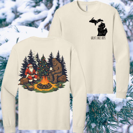Great Lakes Boys - Santa & Bigfoot Heavyweight Tee (Youth & Adult)