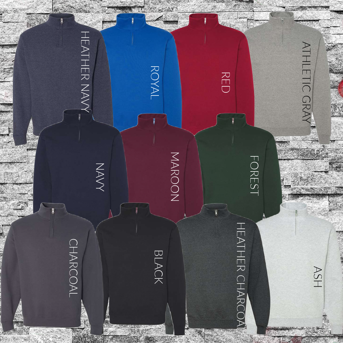 Game Changer Therapy Services - Jerzees 1/4 Zip Crewneck Sweatshirt