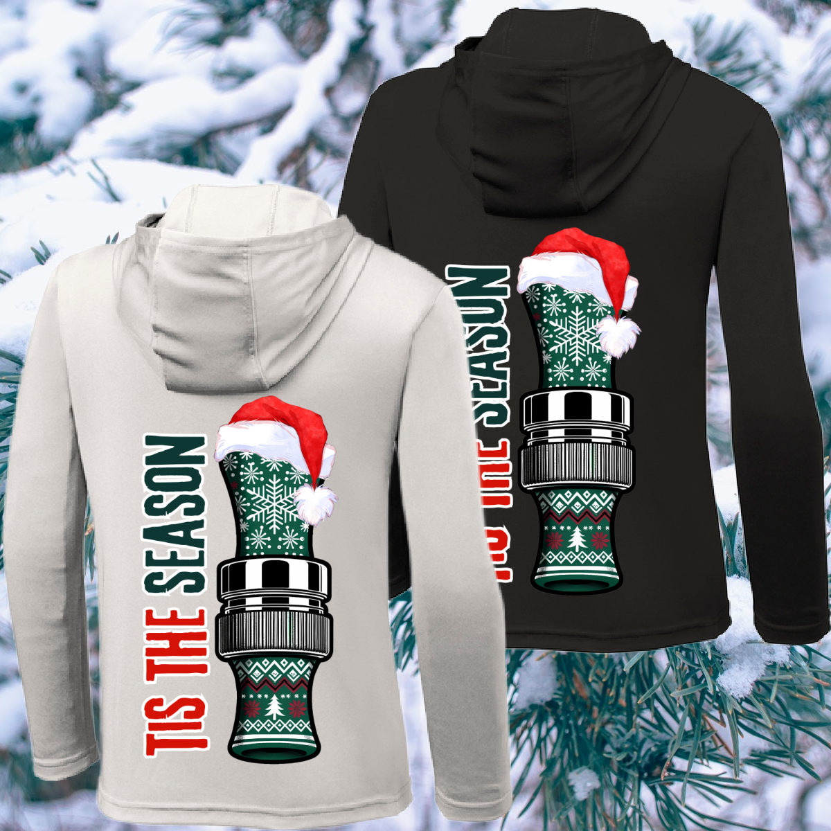 Great Lakes Boys - Tis The Season Duck Call Hooded Long Sleeve (Youth & Adult)