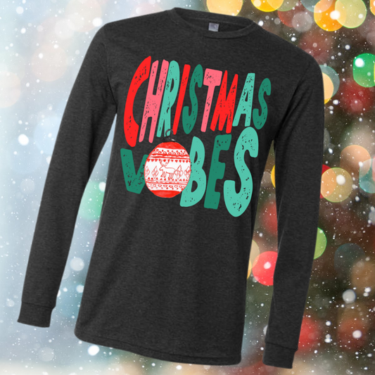Christmas Vibes - Long Sleeve Tee