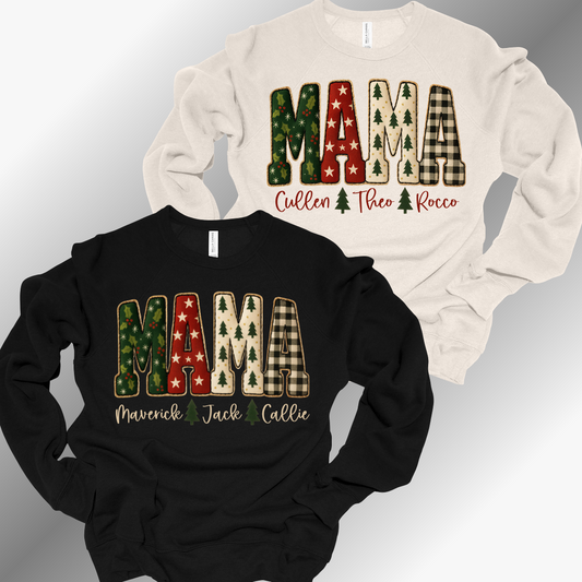 Personalized Christmas Mama/Nana - Premium Sweatshirt (Adult)
