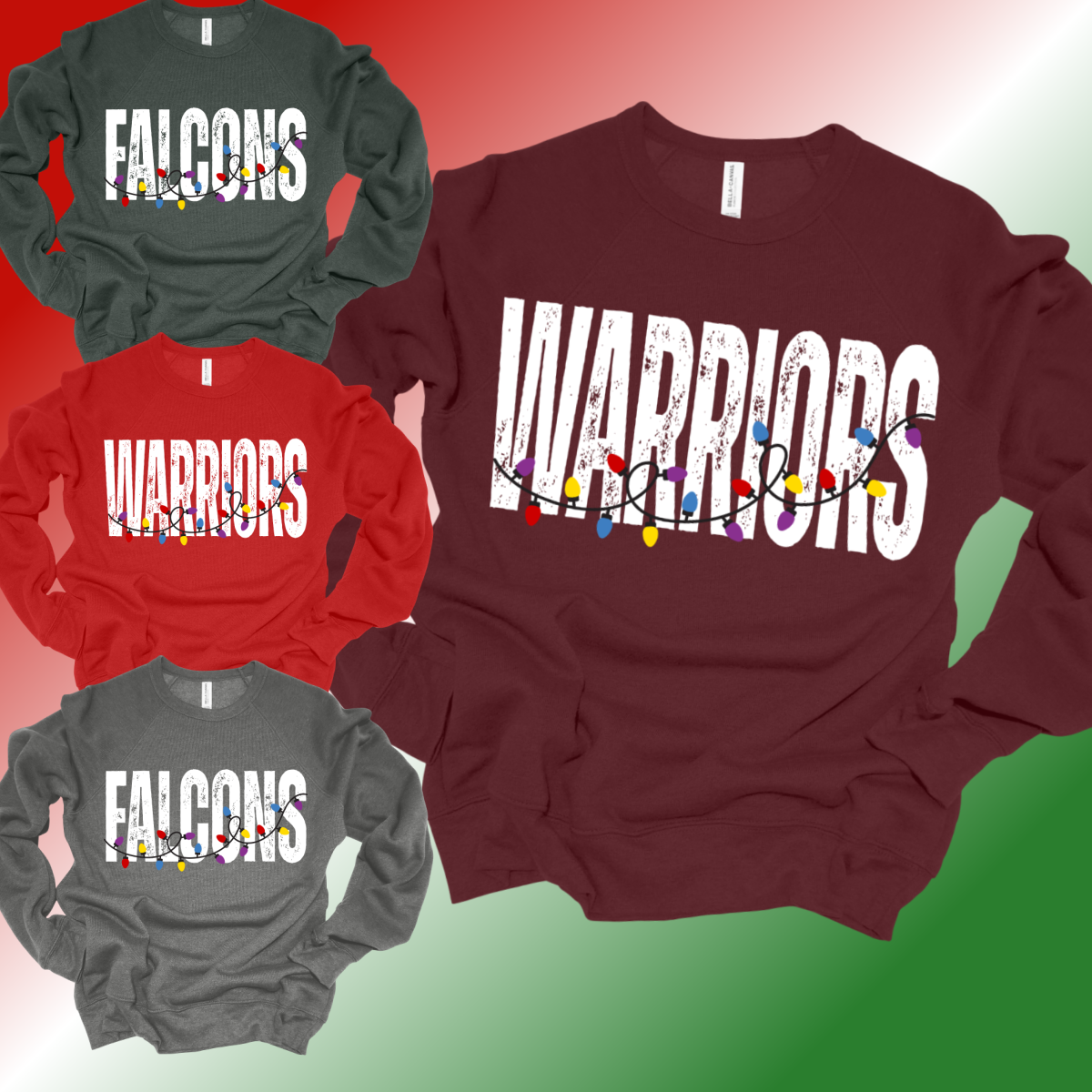 Christmas Lights Mascot - Premium Sweatshirt (Adult)