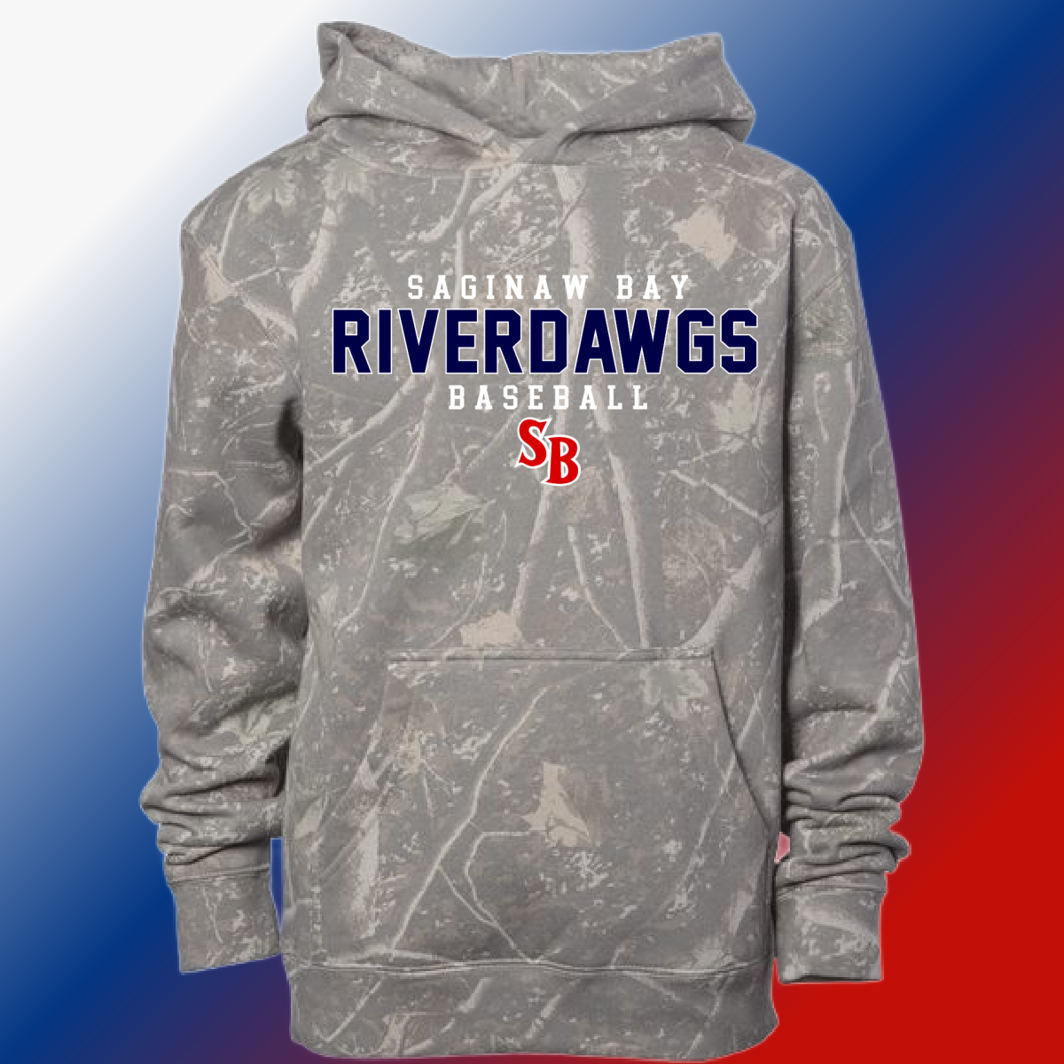 Saginaw Bay Riverdawgs - Simple Deadwood Camouflage Hoodie (Youth & Adult)
