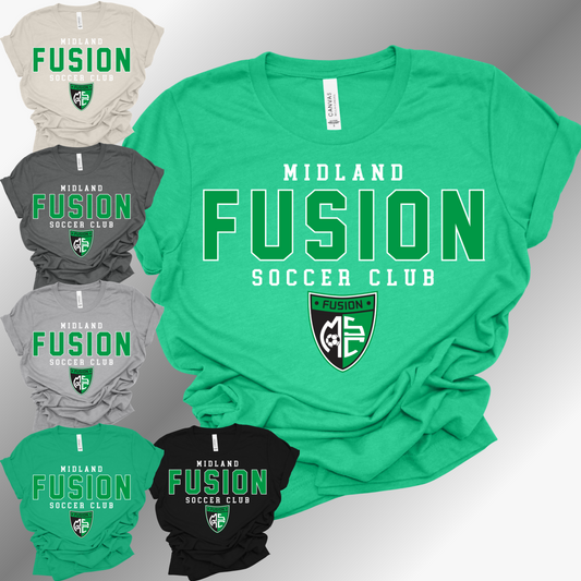Fusion Soccer - Logo Bella Canvas Tee (Adult)