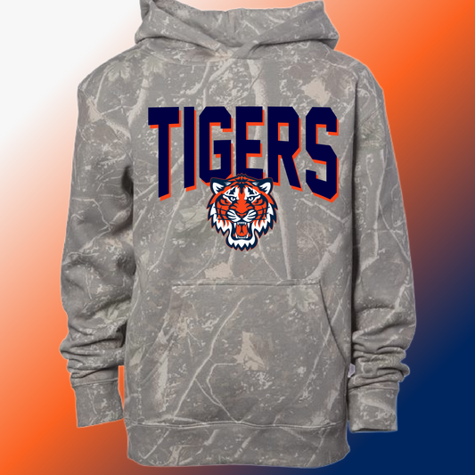 Detroit Baseball - Warped Deadwood Camouflage Hoodie (Youth & Adult)