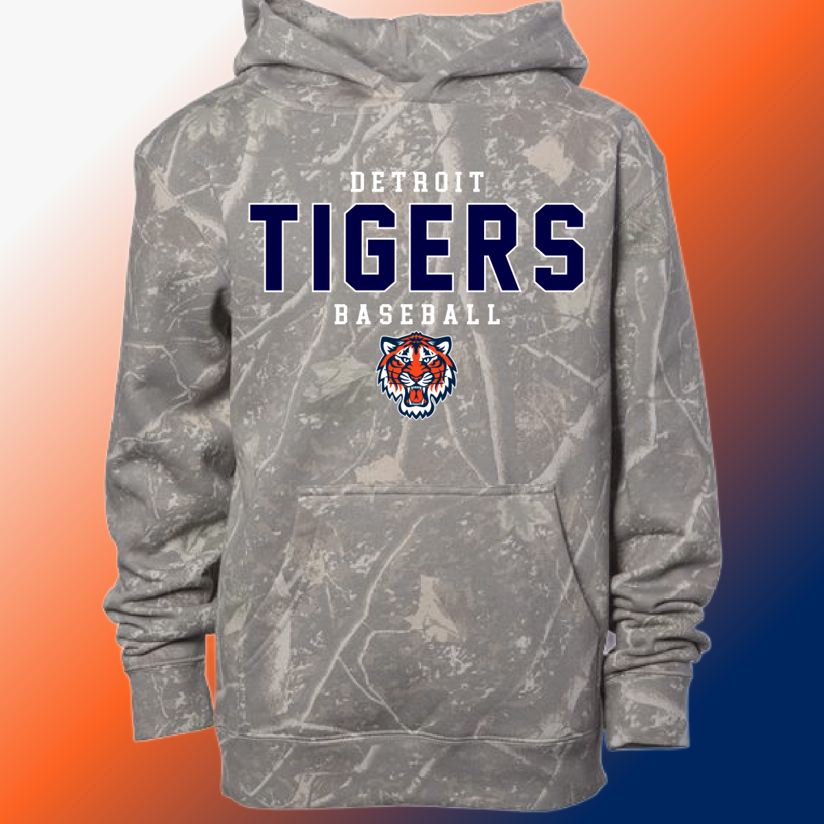 Detroit Baseball - Deadwood Camouflage Hoodie (Youth & Adult)