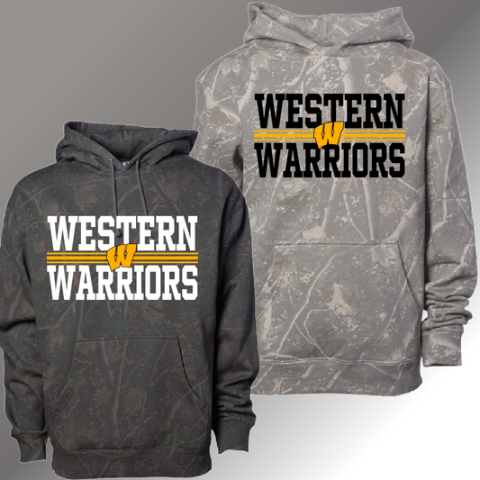 Bay City Western Warriors -  Deadwood Camouflage Hoodie (Youth & Adult)