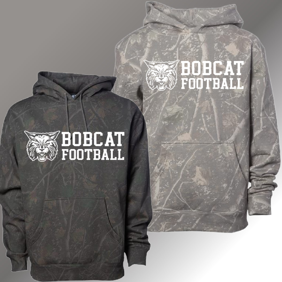 Bobcat Football -  Deadwood Camouflage Hoodie (Youth & Adult)