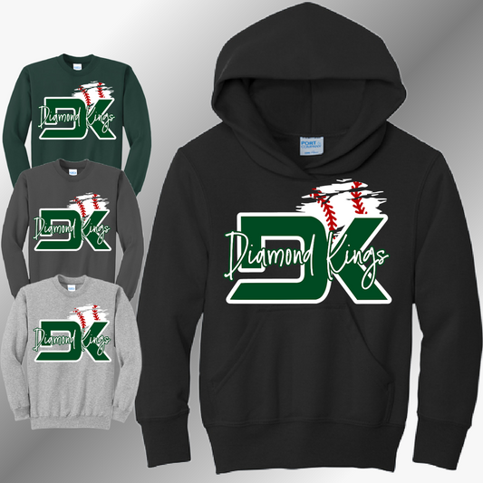 Diamond Kings Baseball - Logo Basic Sweatshirt (Youth)