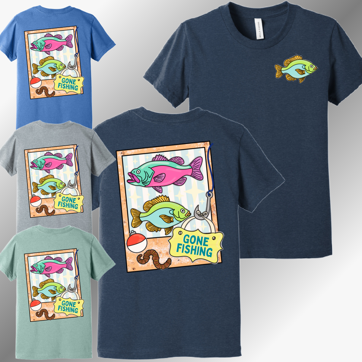 Gone Fishing -  Bella Tee (Toddler & Youth)