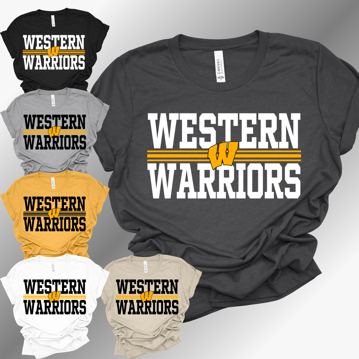 Bay City Western Warriors - Bella Canvas Tee (Toddler, Youth, Adult)