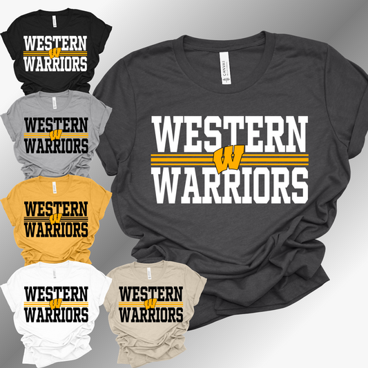 Bay City Western Warriors - Bella Canvas Tee (Toddler, Youth, Adult)