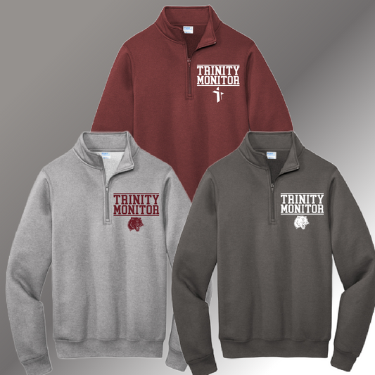 Trinity Monitor Panthers - Basic Quarter Zip Sweatshirt (Youth & Adult)