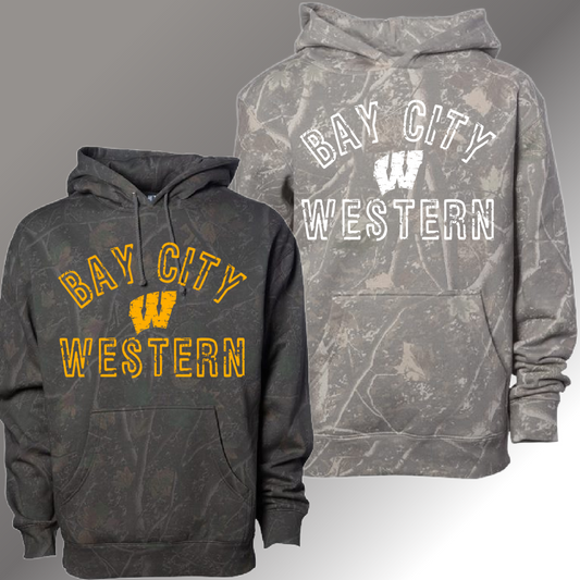 Bay City Western Warriors -  Deadwood Camouflage Hoodie (Youth & Adult)