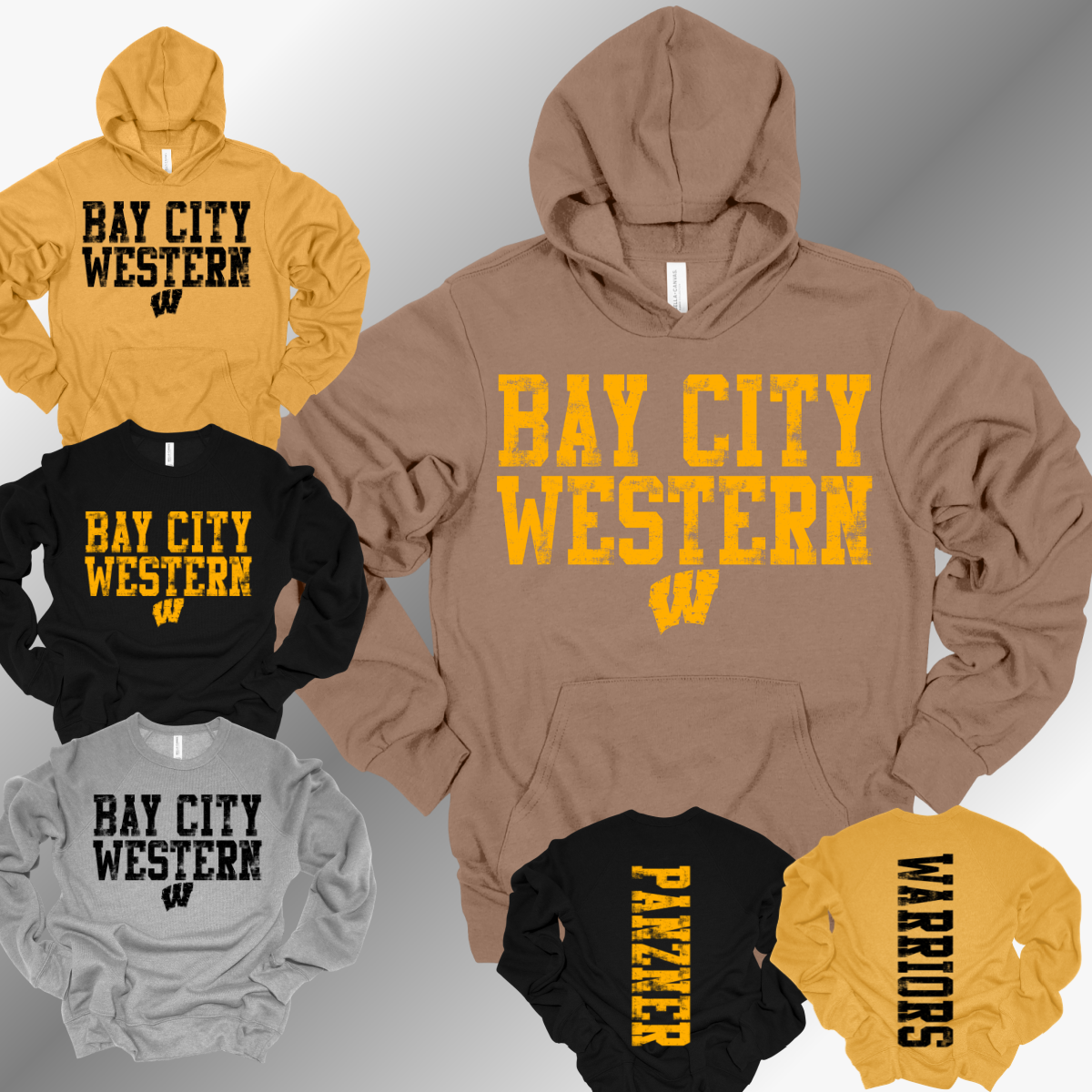 Bay City Western Warriors - Premium Bella Canvas Sweatshirt (Adult)