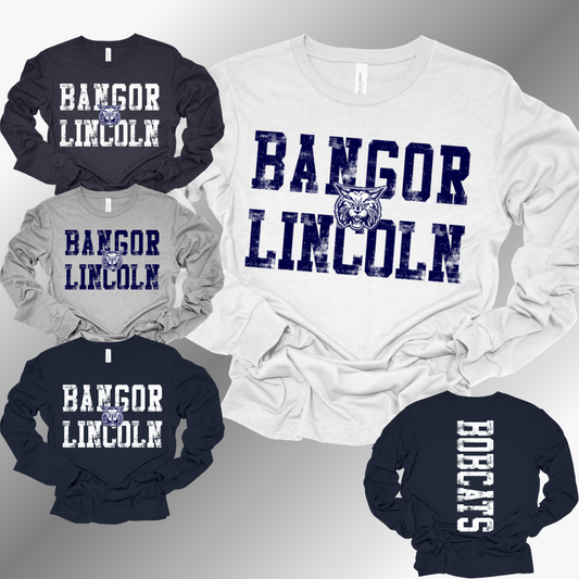Bangor Bobcats - Bella Canvas LONG SLEEVE Tee (Adult)